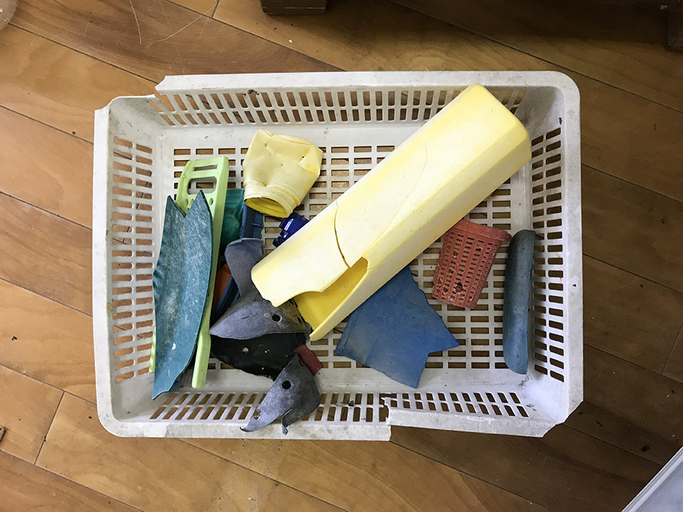 いろいろな種類のプラスチック